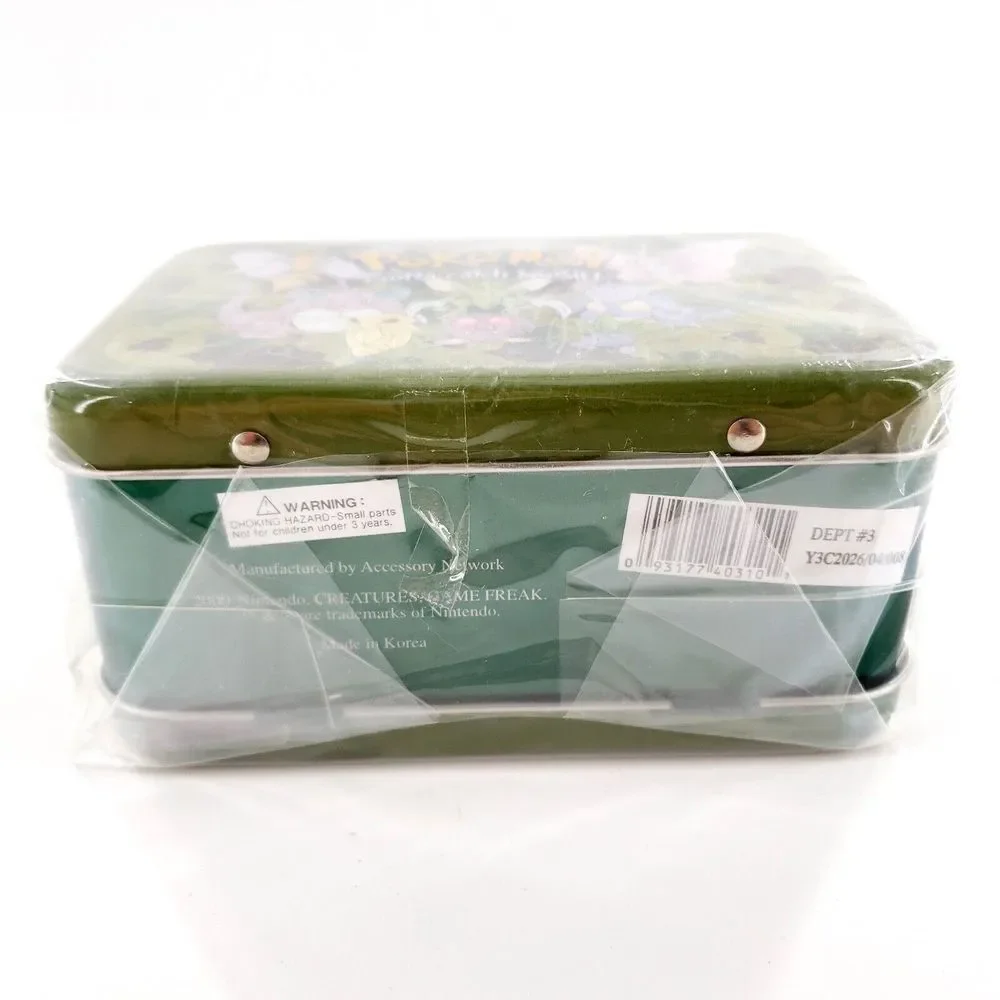 Vtg 2000 Nintendo Pokemon Gotta Catch 'Em All Green Collectors Tin 6